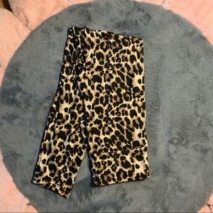Daisy Leopard Leggings (Size L)